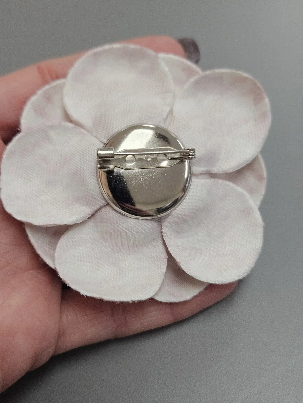 NEW Pink Houndstooth 3D Flower Brooch Pin Statement Rose Boutique Accessory